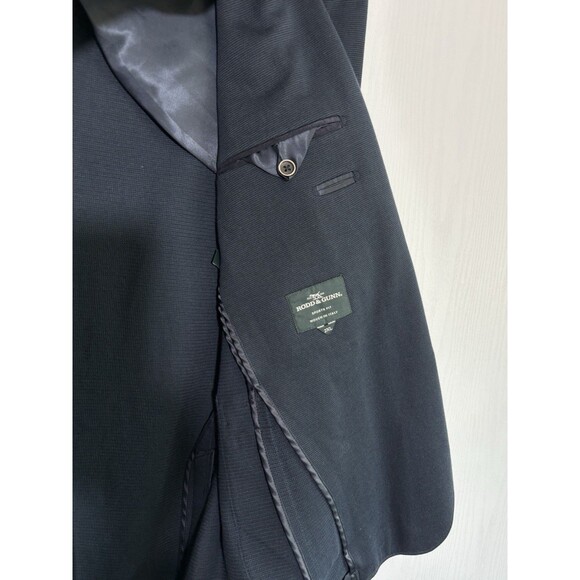 Rodd & Gunn Savill Bay Blazer Mens 2XL Blue Navy Sport Fit Italian Woven Jacket - Picture 8 of 16